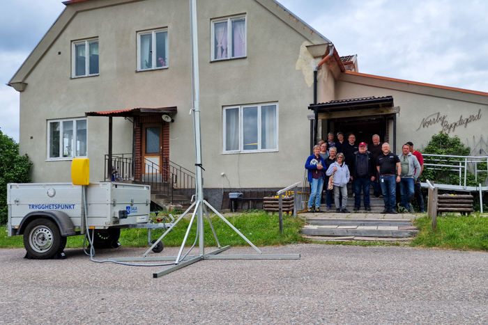 Norrby bygdegård övar krisberedskap tillsammans med Sala kommun.